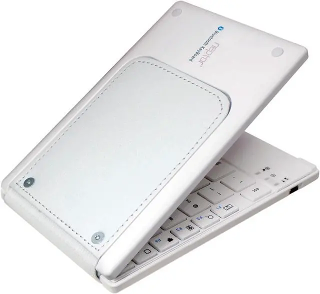 Alt view image 4 of 12 - Eagle ET-KB300BF-WH White Foldable Bluetooth Keyboard for Tablets & Smartphones