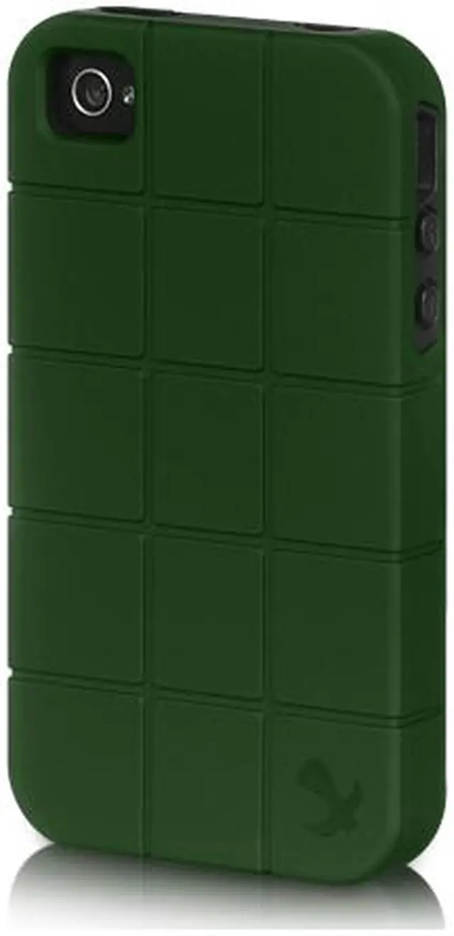 Main image of Luxmo Platinum Collection Fusion Series Apple iPhone 4S/4 Army Green PC with Black TPU Turtle Shell Hybrid Case