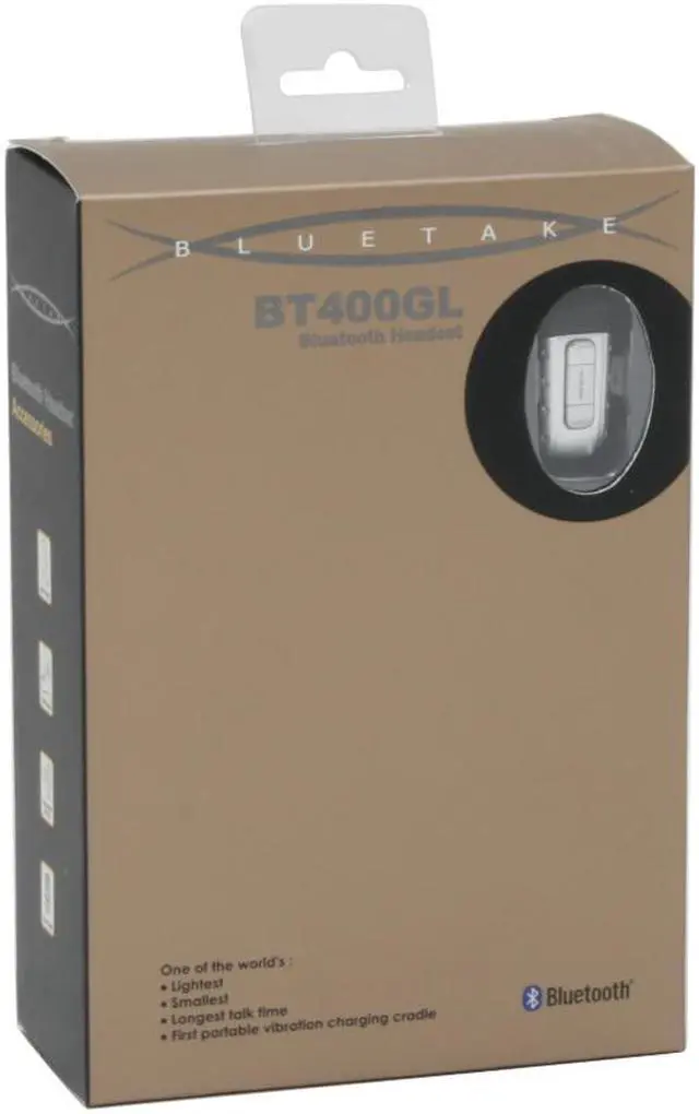 Alt view image 4 of 4 - BLUETAKE BT400 GL-Silver Bluetooth Headset