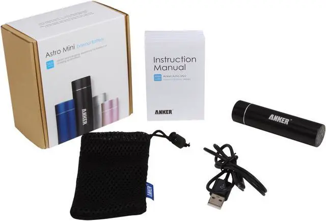 Alt view image 4 of 4 - Anker Astro Mini Black 3000 mAh External Battery 79AN3K-DA