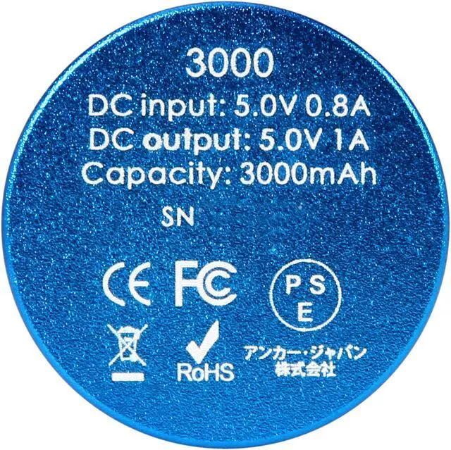 Alt view image 4 of 5 - Anker Astro Mini Blue 3000 mAh External Battery 79AN3K-UA