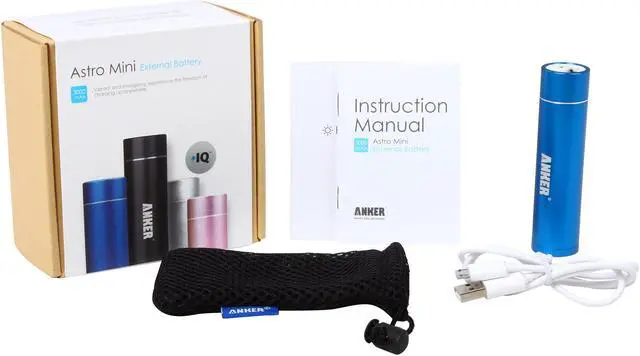 Alt view image 5 of 5 - Anker Astro Mini Blue 3000 mAh External Battery 79AN3K-UA