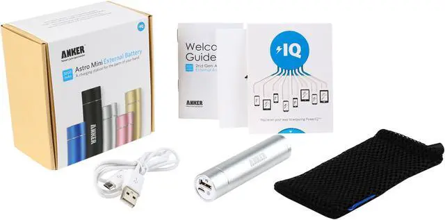 Alt view image 5 of 5 - Anker 2nd Gen Astro Mini 3200mAh Lipstick-Sized Portable External Battery Charger with PowerIQ Technology for iPhone 6, Samsung Galaxy S5, HTC One M8, Nokia Lumia, and More