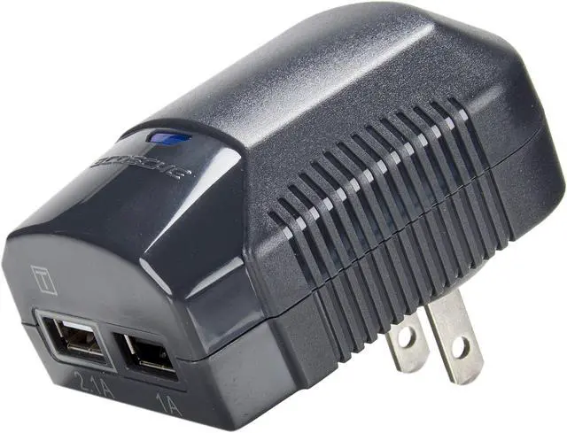 Alt view image 2 of 7 - SCOSCHE GUSBH3B Dual USB Home Charger