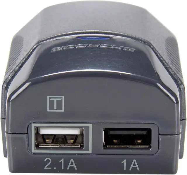 Alt view image 5 of 7 - SCOSCHE GUSBH3B Dual USB Home Charger