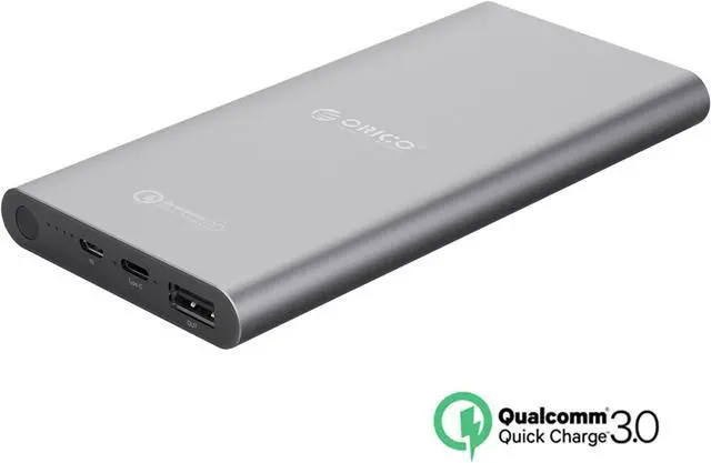 Main image of [Qualcomm Certified Quick Charge 3.0] ORICO TS1-BK 10000 mAh QC3.0 & USB-C / Type-C Port Portable Charger External Battery Pack Power Bank for Phones, Tablet and More