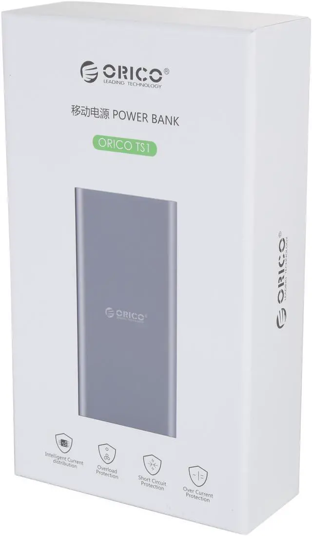 Alt view image 7 of 7 - [Qualcomm Certified Quick Charge 3.0] ORICO TS1-BK 10000 mAh QC3.0 & USB-C / Type-C Port Portable Charger External Battery Pack Power Bank for Phones, Tablet and More