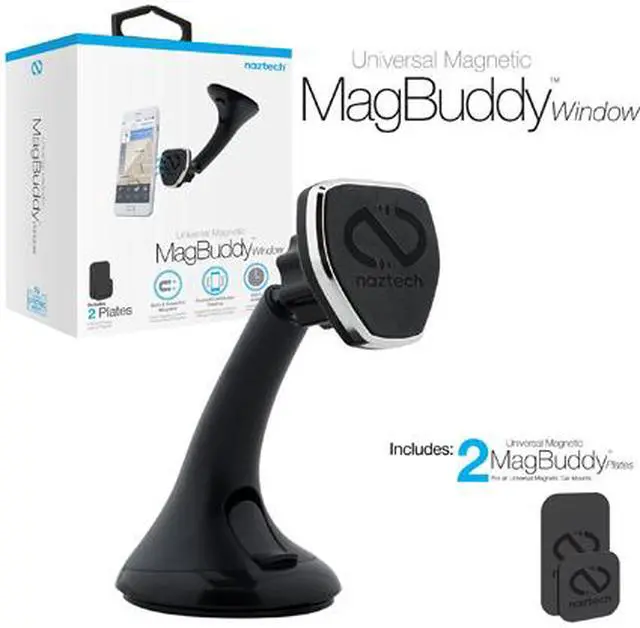Alt view image 8 of 8 - Naztech MagBuddy Black Windshield Mount 13575