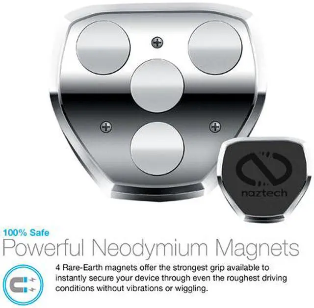 Alt view image 5 of 8 - Naztech MagBuddy Black Windshield Mount 13575