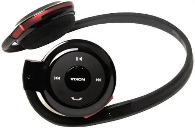 Alt view image 6 of 7 - Nokia Behind-The-Neck Bluetooth Stereo Headset Black (BH-503)