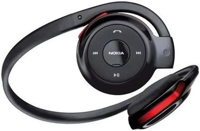 Alt view image 2 of 7 - Nokia Behind-The-Neck Bluetooth Stereo Headset Black (BH-503)