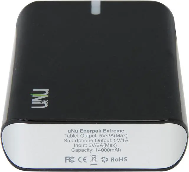 Alt view image 4 of 6 - UNU Black 14000 mAh Enerpak Extreme Dual USB 2.1A Universal Battery Pack for Smartphones and Tablets UNU-EP-02-14000BS