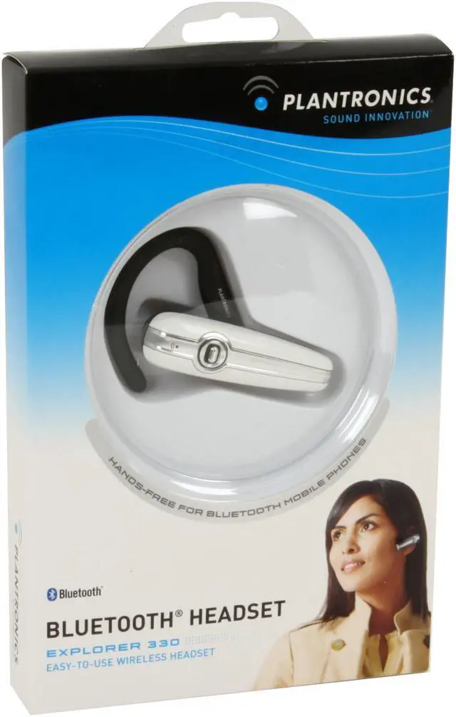 Alt view image 10 of 10 - PLANTRONICS Explorer 330 White Bluetooth Headset