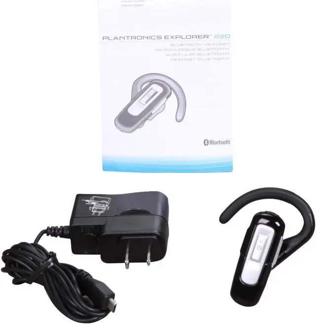 Alt view image 4 of 4 - PLANTRONICS Over-The-Ear Bluetooth Headset Black Bulk (Explorer 220) - OEM