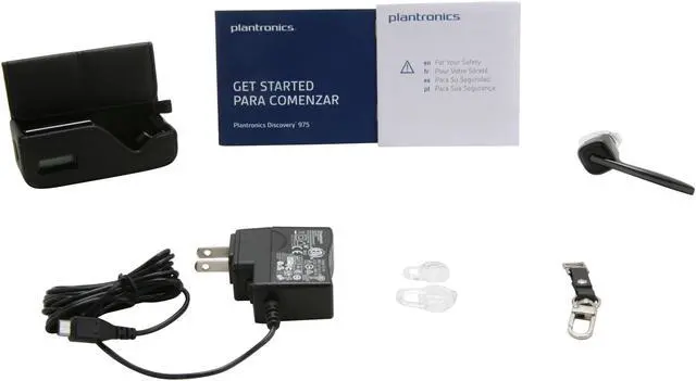 Alt view image 5 of 6 - Plantronics In-The-Ear Bluetooth Headset w/ Dual-Mic / Windsmart Technology / Quick Pair Technology (Discovery 975)