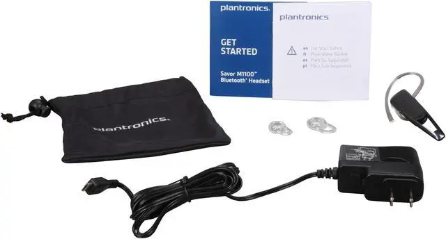 Alt view image 7 of 8 - PLANTRONICS Savor Bluetooth Headset w/ Voice Commands / AudioIQ3 Noise Cancellation / Triple-Mic / Audio Streaming (M1100)