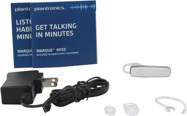 Alt view image 6 of 7 - PLANTRONICS Marque M155 White Bluetooth Headset