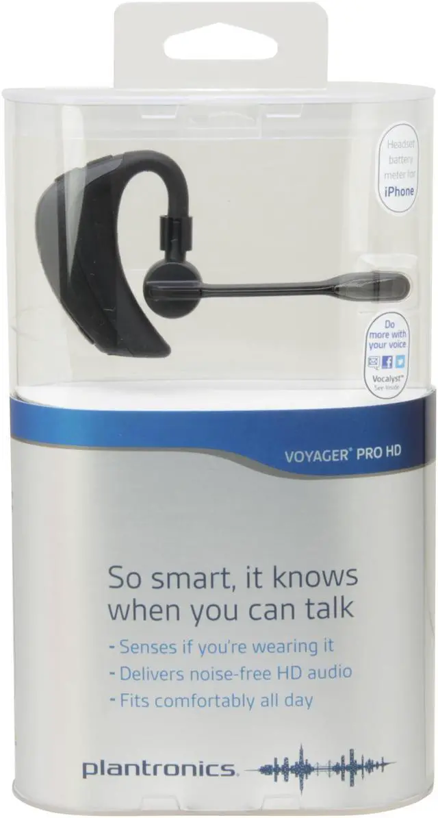 Alt view image 7 of 7 - PLANTRONICS Voyager Pro HD Black Bluetooth Headset