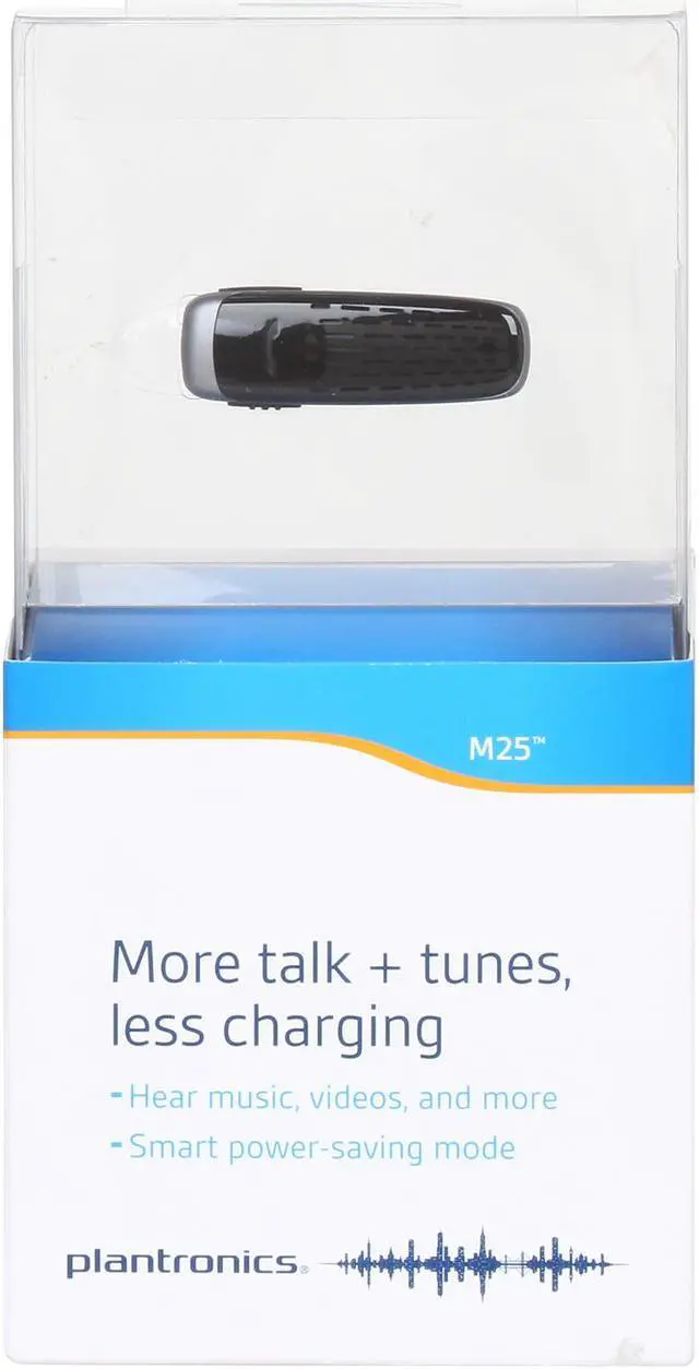 Alt view image 7 of 7 - PLANTRONICS M25 Bluetooth Headset with Plantronics DeepSleep