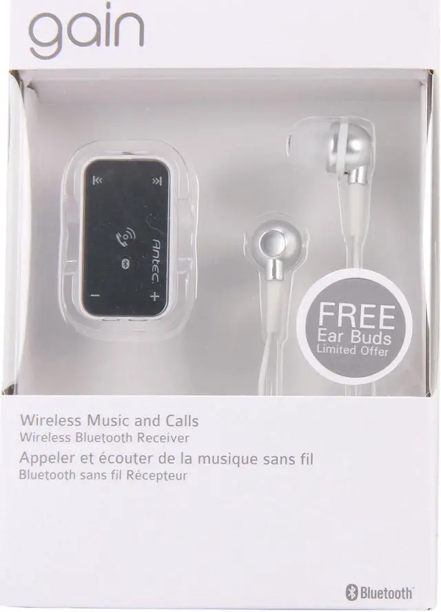 Alt view image 7 of 7 - Antec Gain (BXR-100 WHI) White Bluetooth receiver (White)