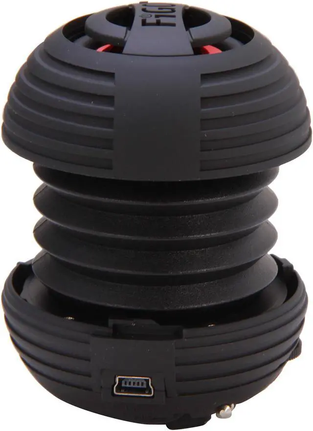 Alt view image 3 of 6 - FiGo Black 3.5mm Portable Speaker Photon