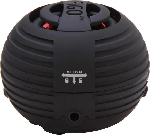 Alt view image 5 of 6 - FiGo Black 3.5mm Portable Speaker Photon