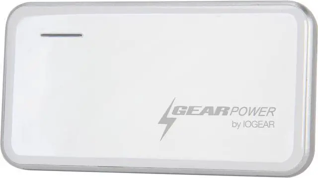 Main image of IOGEAR White 2400 mAh 2400mAh Capacity Mobile Power Station for Smartphones and USB devices GMP2K