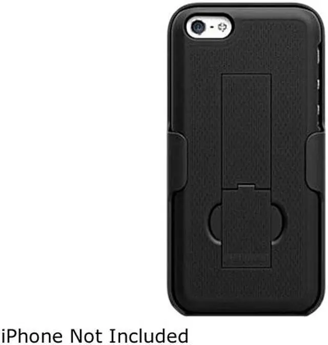 Main image of PureGear Black Case With Kickstand + Holster For iPhone Mini 60327PG