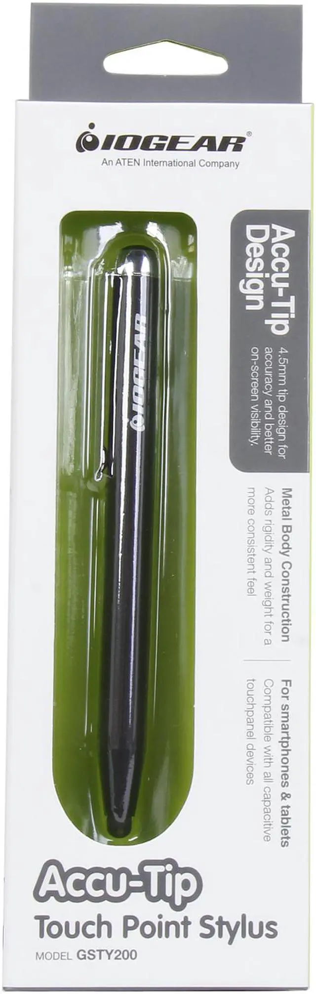 Alt view image 4 of 4 - IOGEAR Black Accu-Tip Stylus for Tablets and Smartphones GSTY200