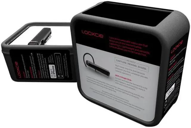 Alt view image 12 of 13 - Looxcie LX2-0001-00 Wearable Bluetooth Headset + Camcorder System Black
