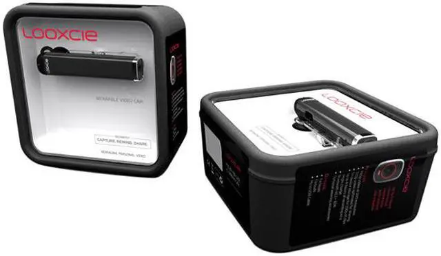 Alt view image 13 of 13 - Looxcie LX2-0001-00 Wearable Bluetooth Headset + Camcorder System Black