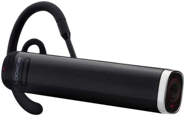 Alt view image 3 of 13 - Looxcie LX2-0001-00 Wearable Bluetooth Headset + Camcorder System Black