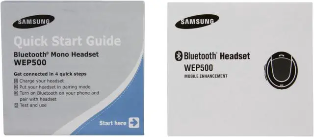 Alt view image 12 of 13 - Samsung WEP500 Bluetooth Headset - OEM