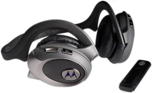 Alt view image 4 of 15 - MOTOROLA HT820 Talk & Tunes Silver Bluetooth Stereo Headphone