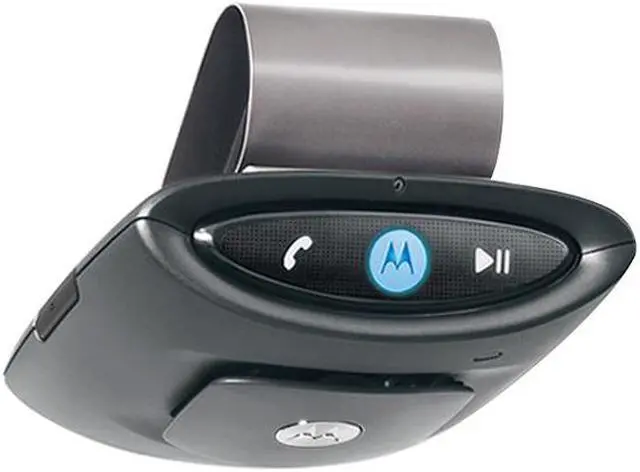 Alt view image 3 of 12 - Motorola Bluetooth In-Car Speakerphone Handsfree Car Kit with Built In Digital FM Transmitter / Audio Caller ID / 18 hours talk time (T505)