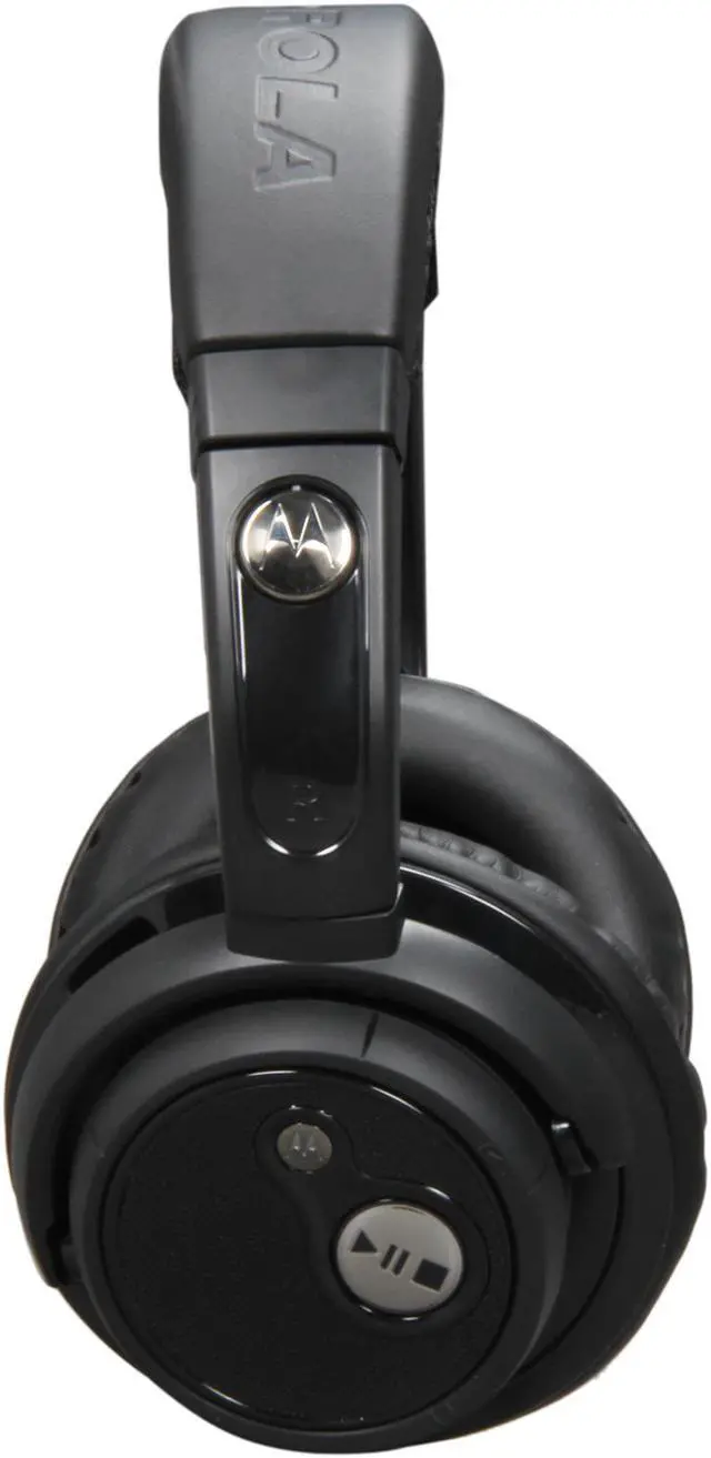 Alt view image 3 of 5 - Motorola Over-The-Head Stereo Bluetooth Headset Black Bulk with 20 Hours Talk Time/Noise Cancelling Technology (S805) - OEM