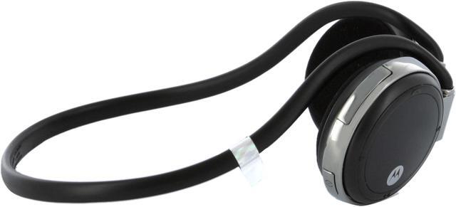 Alt view image 6 of 11 - Motorola Behind the Neck Stereo Bluetooth Headphone Black Bulk (S305) - OEM