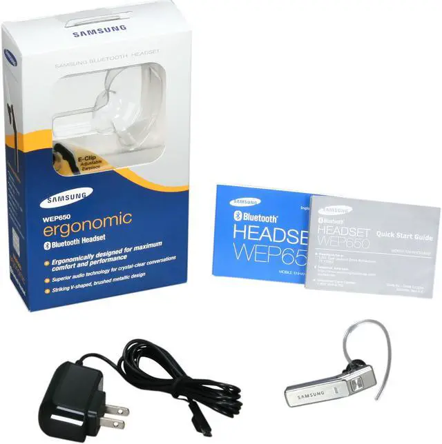 Alt view image 6 of 6 - Samsung Over-the-ear Bluetooth Headset (WEP650)