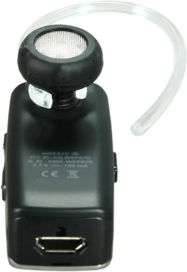 Alt view image 5 of 6 - Samsung Over-The-Ear Stereo/Mono Bluetooth Headset w/ Dedicated on & off Switch Black Bulk (WEP 870) - OEM