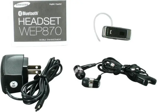 Alt view image 6 of 6 - Samsung Over-The-Ear Stereo/Mono Bluetooth Headset w/ Dedicated on & off Switch Black Bulk (WEP 870) - OEM