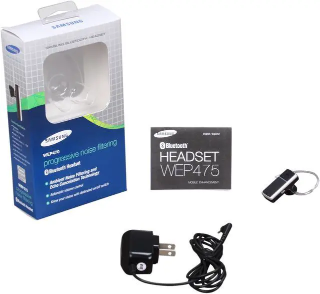 Alt view image 6 of 6 - Samsung WEP470 / WEP475 Progressive Noise Filtering Bluetooth Headset