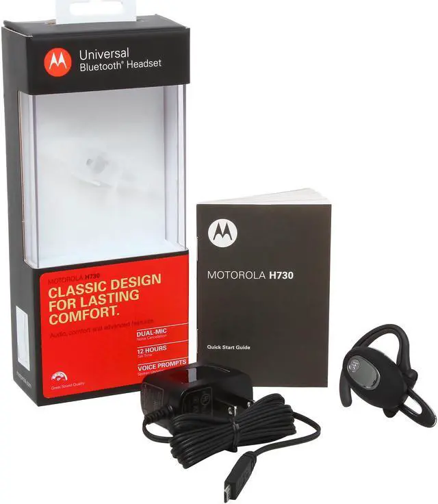 Alt view image 8 of 8 - MOTOROLA H730 Black Mono Bluetooth Headset