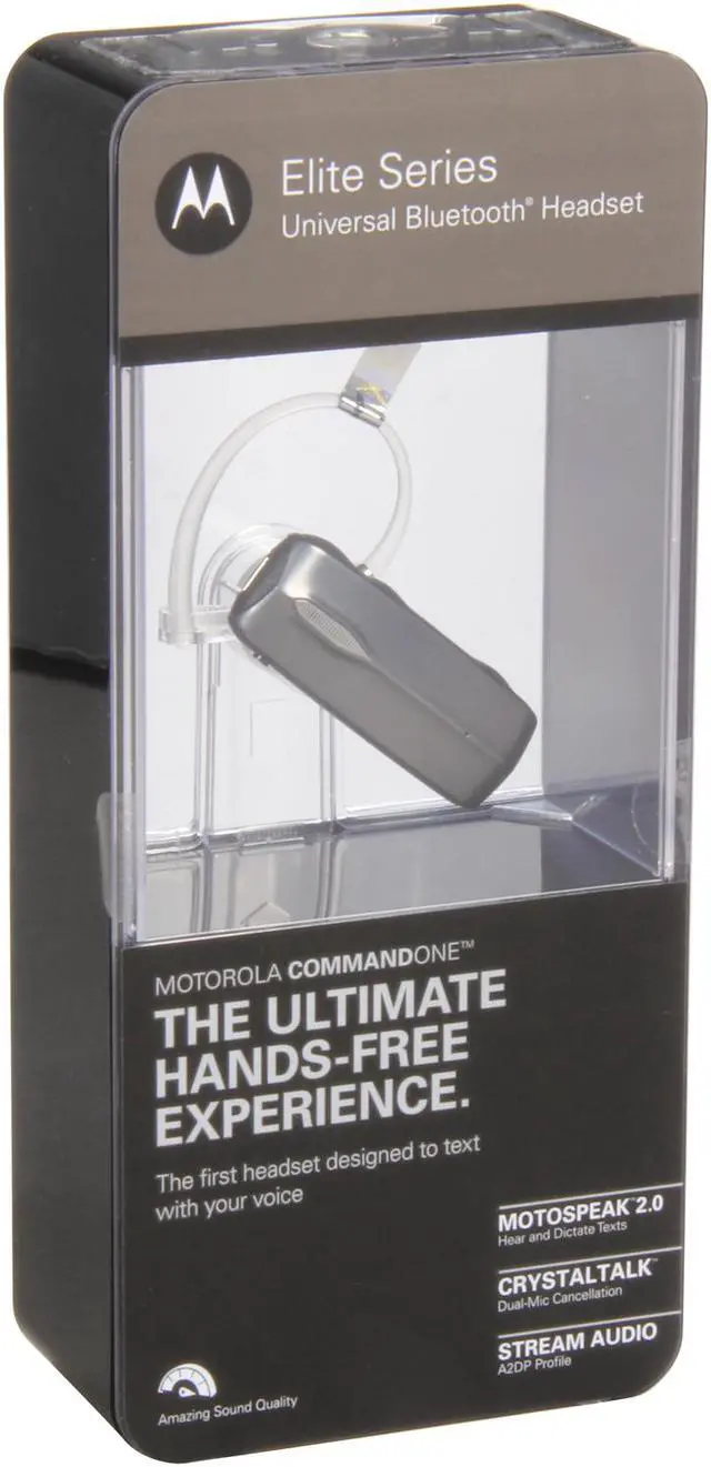 Alt view image 8 of 8 - MOTOROLA CommandOne Bluetooth Headset with CrystalTalk / MotoSpeak / Caller ID / Advanced Multipoint