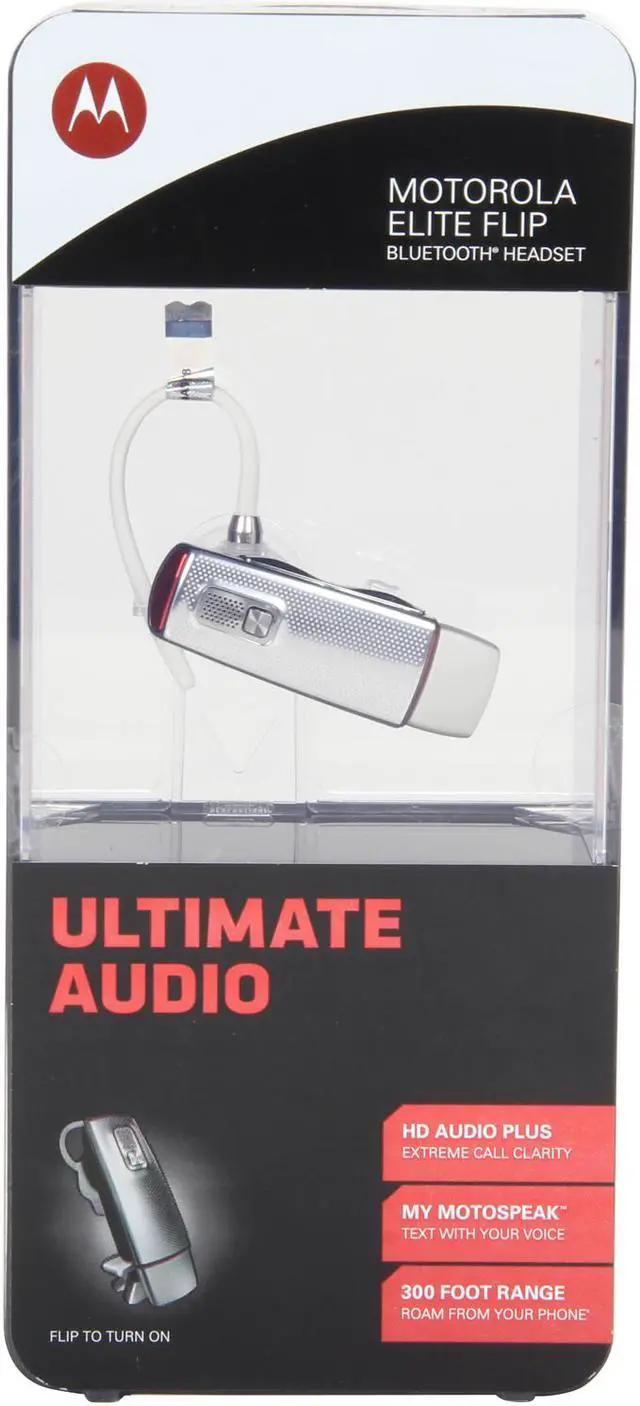 Alt view image 7 of 7 - MOTOROLA HZ720 Elite Flip Bluetooth Headset
