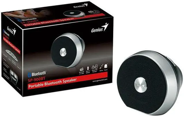 Alt view image 4 of 4 - Genius SP-900BT Black Portable Bluetooth Speaker