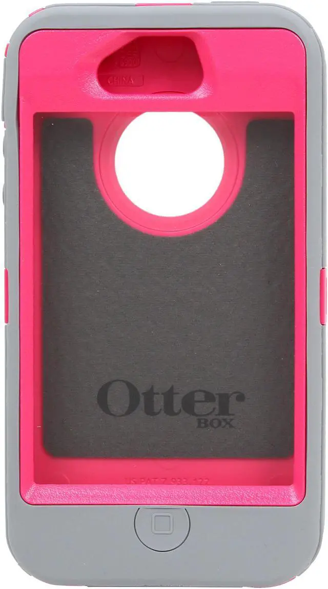 Alt view image 2 of 10 - OtterBox Defender Peony Pink/Gunmetal Grey Case For iPhone 4/4S 77-18748