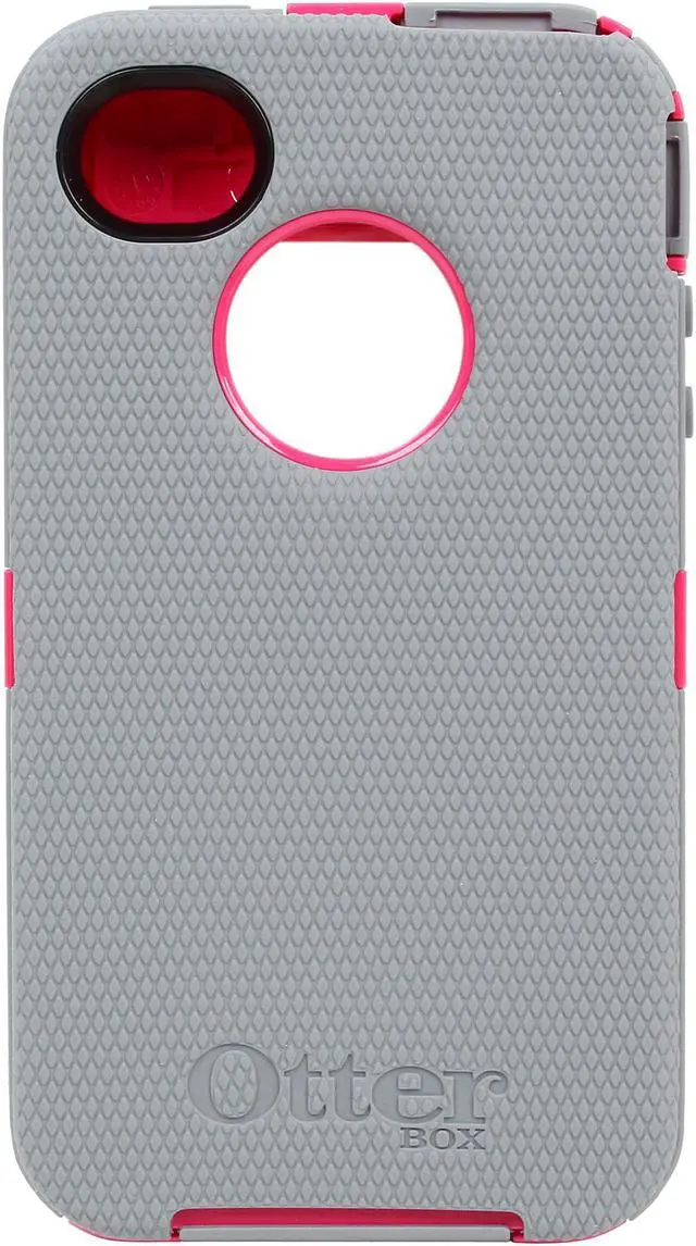 Alt view image 4 of 10 - OtterBox Defender Peony Pink/Gunmetal Grey Case For iPhone 4/4S 77-18748