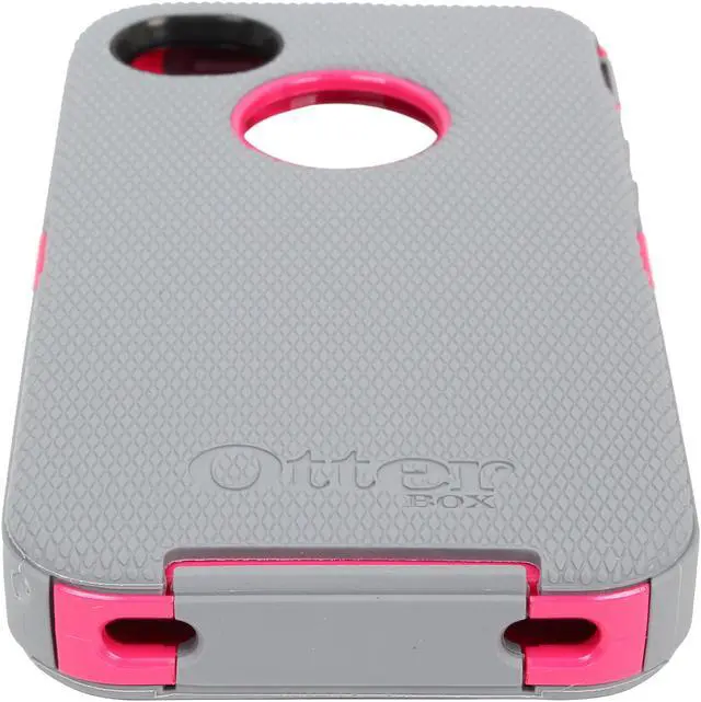 Alt view image 7 of 10 - OtterBox Defender Peony Pink/Gunmetal Grey Case For iPhone 4/4S 77-18748