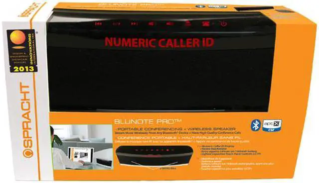 Alt view image 5 of 5 - SPRACHT Blunote Pro WS-4012 Black Portable Wireless Speaker