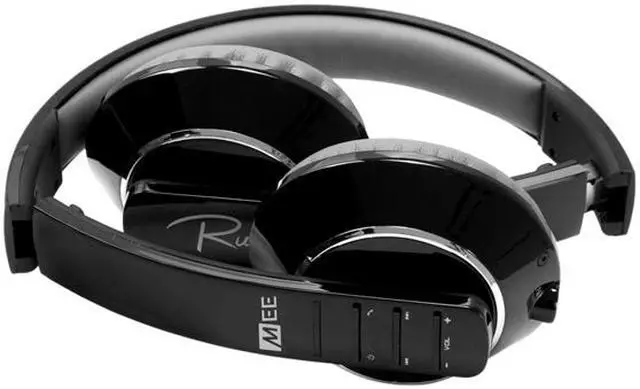 Alt view image 3 of 5 - Mee audio Black/Grey Air-Fi AF32 3.5mm Connector Binaural Stereo Bluetooth Headset w/ Hidden Microphone